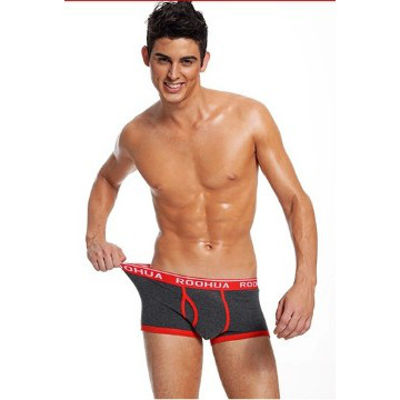 Men Boxer Wide Elastane 5%Spandex 95% Cotton Men's Underwear