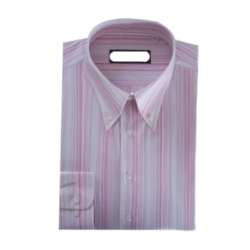 Men's Classical Shirt with Pink Stripes - Chinafactory.com