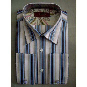 Men's Dress Shirt long sleeve with french cuff- Chinafactory.com Men's Dress Shirt long sleeve with french cuff- Chinafactory.com