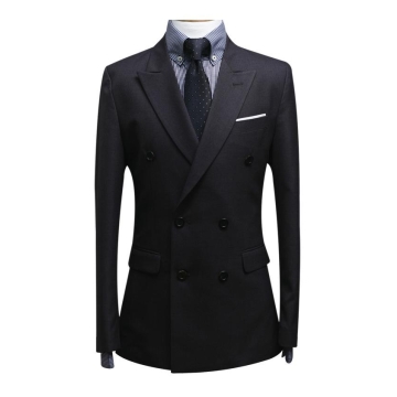 Mens Double Breasted Suit with Peaked Lapel- Chinafactory.com