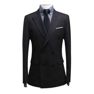 Mens Double Breasted Suit with Peaked Lapel - Chinafactory.com
