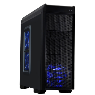 Mid Tower Gaming Case Blue- Manufacturer Chinafactory.com