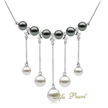 Modern Design Akoya Pearl Necklace Jewelry -Chinafactory.com