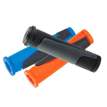 Multicolored bicycle rubber grips