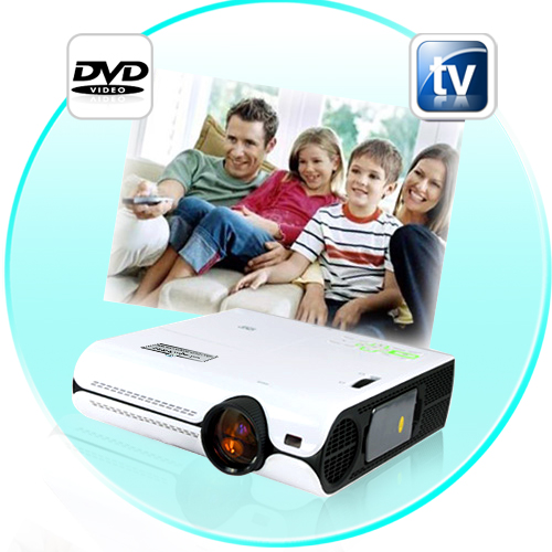 Multimedia Projector with DVD Player + TV + HDMI