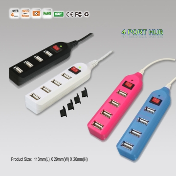 New Style USB2.0 4 Port USB Hub - Chinafactory.com