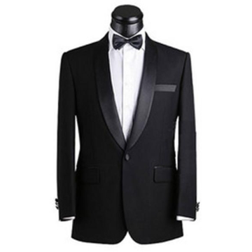 One Button Shawl Collar Dinner Jacket - Chinafactory.com