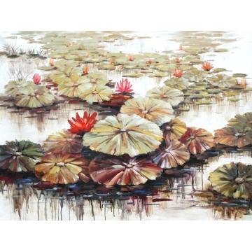 Original Hand Painted Oil Painting (Lotuses) - Chinafactory.com Original Hand Painted Oil Painting (Lotuses) - Chinafactory.com