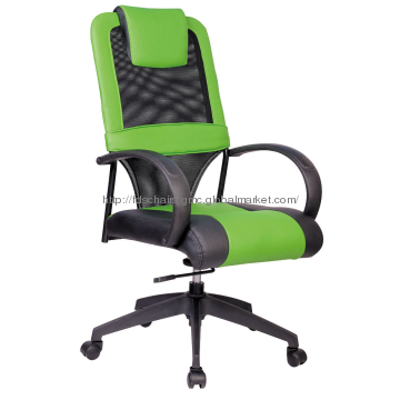 PU Leather High Back Office Chair with PP painted arms and Tower PU Leather High Back Office Chair with PP painted arms and Tower