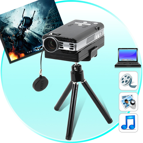 Pico Pro - Mini Projector For Laptops (VGA, SD, A/V, 800x600)