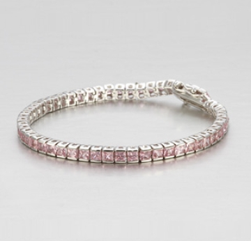 Pink CZ tennis Bracelet - Manufacturer Chinafactory.com