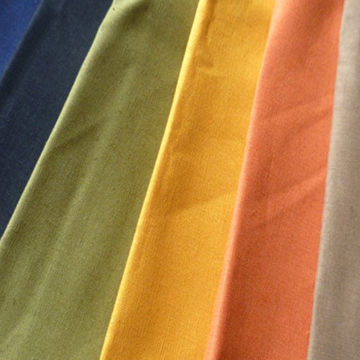 Plain Linen/Cotton Slub Fabric for Pants