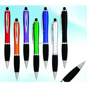 Plastic ballpen with touch stylus