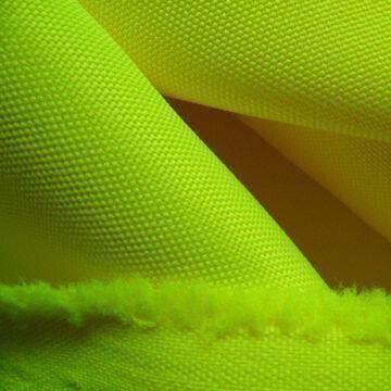 Polyester Oxford Fabric, Fluorescent Dyeing, with PU Coating Polyester Oxford Fabric, Fluorescent Dyeing, with PU Coating