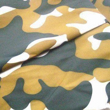 Polyester Taslon Fabric with Camouflage Printing