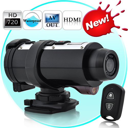 Poseidon - Waterproof 720P HD Sports Action Video Camera with Re