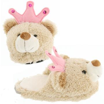 Princess Crown Teddy Bear Slippers - Chinafactory.com