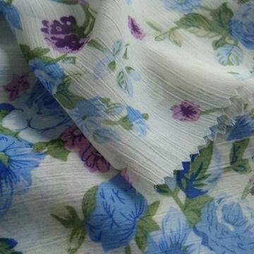Printed Chiffon Fabric, Flower Printing, Suitable for Lady Dress