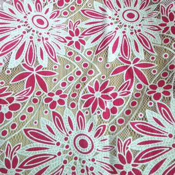 Printing lace fabric