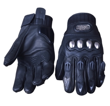 Pro-biker leather Motorcycle Gloves- Chinafactory.com