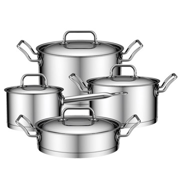 Professional Stainless Steel Cookware 8-pc - Chinafactory.com