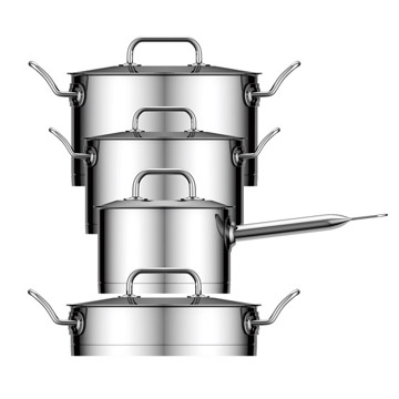 Professional Stainless Steel Cookware 8-pc - Chinafactory.com Professional Stainless Steel Cookware 8-pc - Chinafactory.com