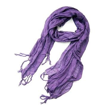 Purple Scarf with Tassels - Manufacturer Chinafactory.com Purple Scarf with Tassels - Manufacturer Chinafactory.com