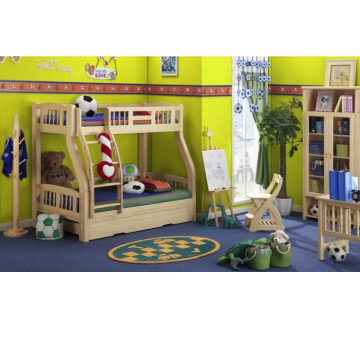 Quality Pine Solid Wood Kids Bedroom Bed
