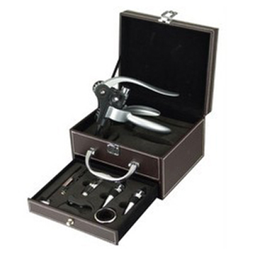 Rabbit Corkscrew Set in Leather Box - Chinafactory.com