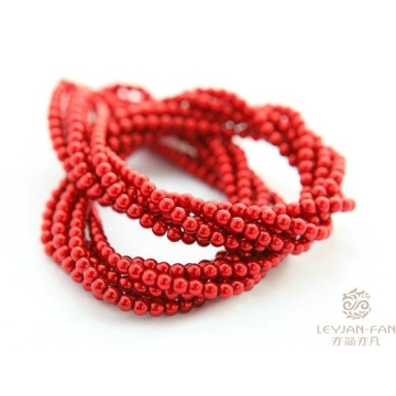 Red Color Beautiful pearl Necklace - Chinafactory.com