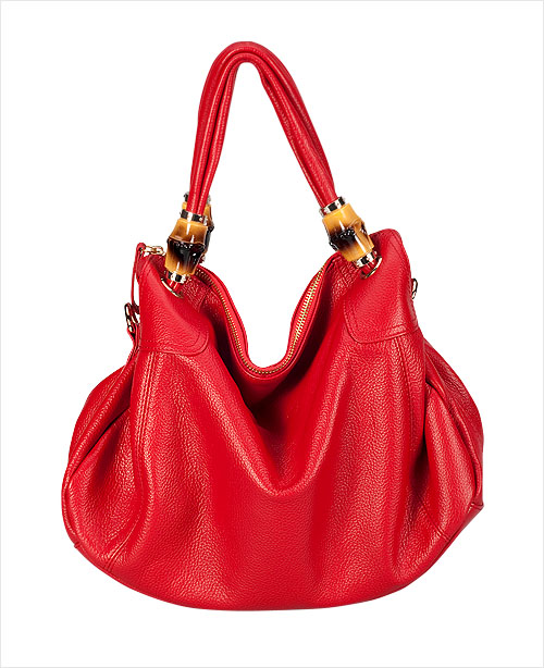 Red Grain Leather Lady Handbag - Chinafactory.com