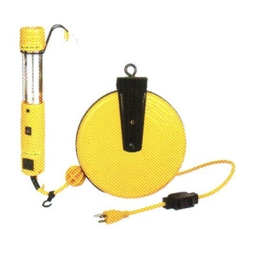 Retractable Extension Cord Reel with Work Light-Chinafactory.com