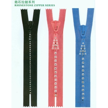 Rhinestone Zipper for Brand Handbag, Fashion Design and Shoes Rhinestone Zipper for Brand Handbag, Fashion Design and Shoes