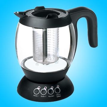 Rotary Glass Cordless Electric Kettle - Chinafactory.com