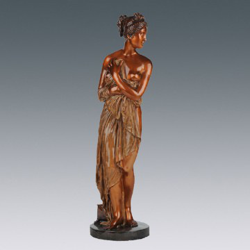 Shower Girl Bronze Statue with High Quality for Home Decor