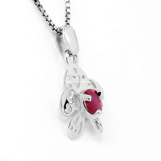 Silver Ruby Fashion Jewelry Pendant - Chinafactory.com