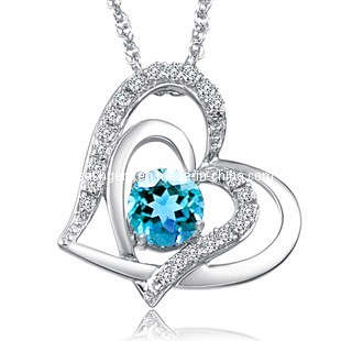 Silver Topaz Fashion Jewelry Pendant- Chinafactory.com