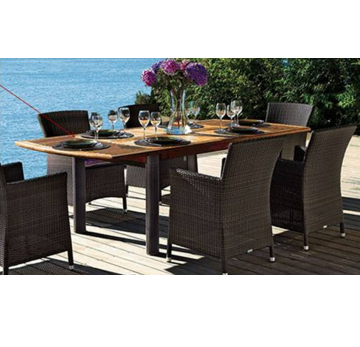 Simple Alu Wicker Dining Set - Manufacturer Chinafactory.com