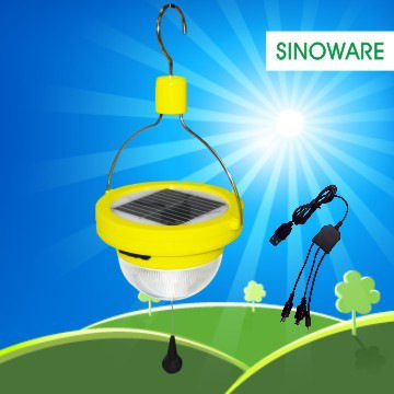 Solar camping lantern With Mobile Solar Charger waterproof up to
