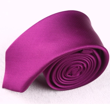 Solid Colour Purple Necktie - Manufacturer Chinafactory.com