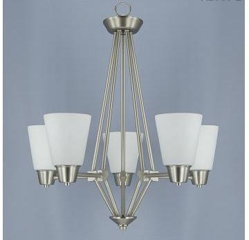 Stain Nickel 5-Lighting Chandelier - Chinafactory.com