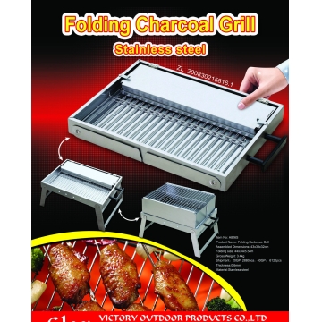 Stainless Steel Folding Charcoal Grill