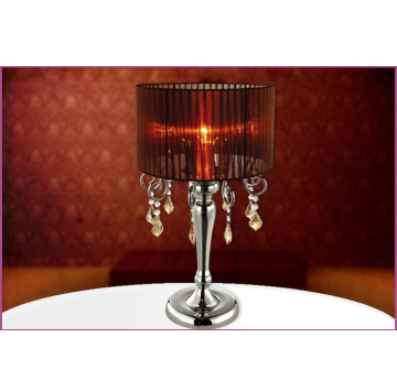 The Decoration Rose Red Fabric Table Lamp - Chinafactory.com