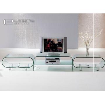 Three Formats Design Glass TV Cabinet - Chinafactory.com