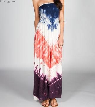 Tie dye long skirt