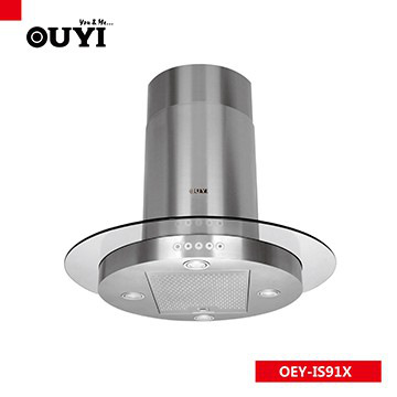 Touch control/tempered glass/Island range hoods