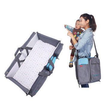 Travel outdoor, foldable baby travel cot, foldable size: 16*36*3