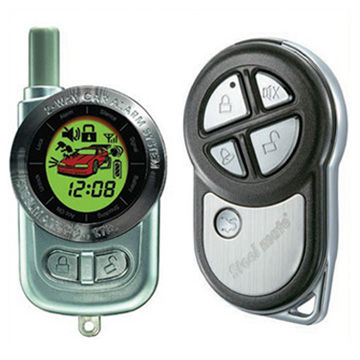 Two-way Car Alarm System with Five-button Transmitter and Green