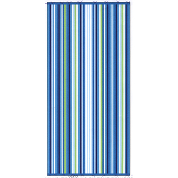 Velour Reactive Printed Stripes Beach Towel
