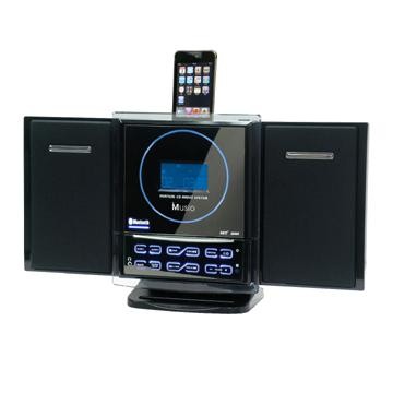 Vertical CD/MP3, iPod Dock & Bluetooth System- Chinafactory.com